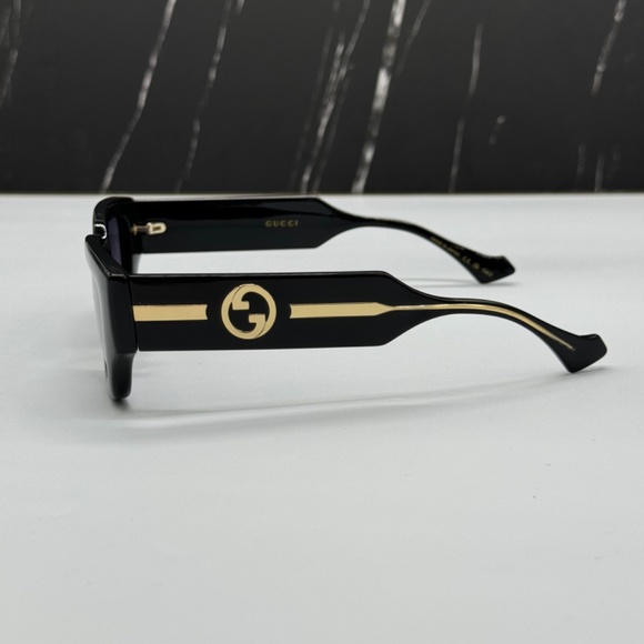 NEW GG1558SK 001 GUCCI BLACK GREY SQUARE WOMEN GUCCI SUNGLASSES main image 5